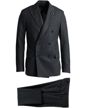 Lardini Suit Wool - Black