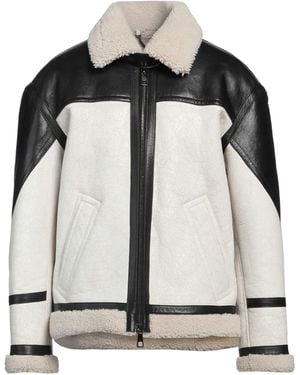 ジャケット・アウター Neil Barrett Rabbit Fur Leather Jacket Washed Leather Jacket | NeilBarrett.com