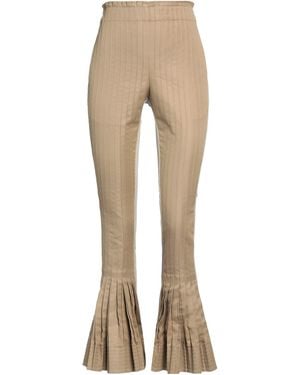 Sacai Camel Pants Cotton, Polyester, Polyurethane - Natural