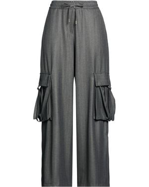 Motel Pants Polyester, Viscose, Elastomultiester - Gray