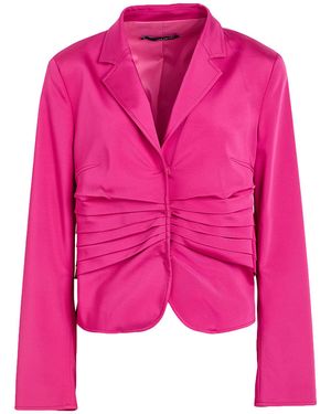 Anna Molinari Fuchsia Blazer Acetate, Viscose, Elastane - Pink