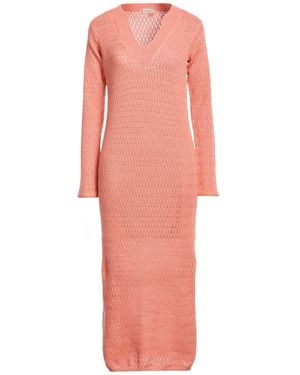 Agnona Midi Dress Cotton, Cashmere - Pink