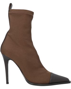 Amiri Ankle Boots Leather, Textile Fibers - Brown