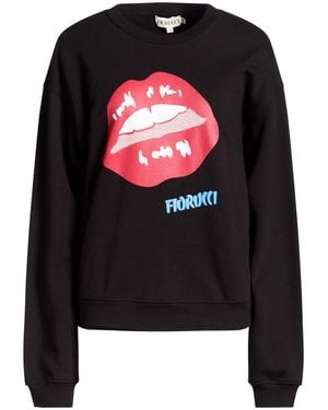 Fiorucci Sweatshirt Organic Cotton - Black