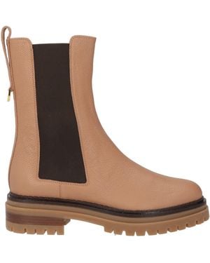 Sergio Rossi Camel Ankle Boots Leather - Brown