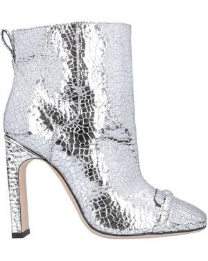 Pollini Ankle Boots Soft Leather - White