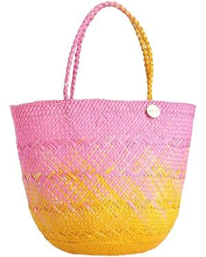 Guanabana Fuchsia Handbag Natural Fibers - Pink