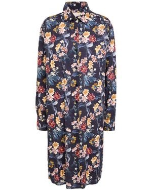 Xacus Midi Dress Linen, Cotton - Blue