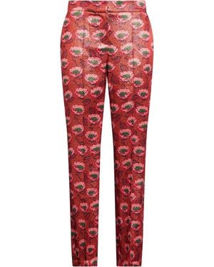 Siyu Pants Wool, Lurex, Silk, Nylon, Cotton - Red