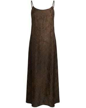 Uma Wang Robe Midi - Marron