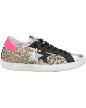 2Star Sneakers Leather - Metallic