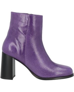 Tosca Blu Ankle Boots Leather - Purple