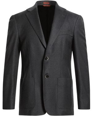 Barena Charcoal Blazer Virgin Wool, Elastane - Grey