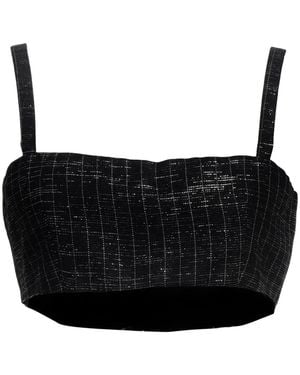 MSGM Top Wool, Viscose, Polyester - Black
