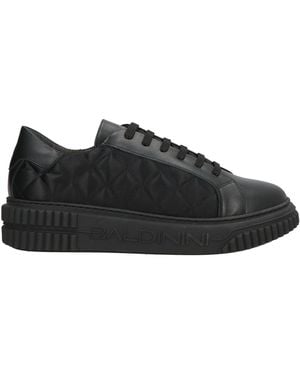 Baldinini Sneakers Calfskin, Textile Fibers - Black