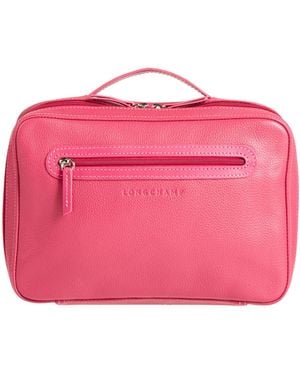 Longchamp Fuchsia Clutch Leather - Pink