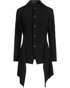Yohji Yamamoto Jacke & Anorak - Schwarz