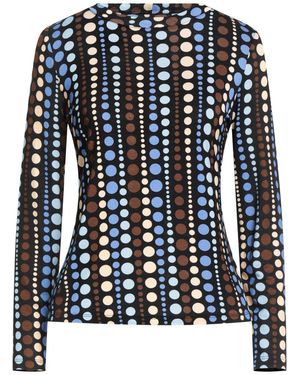 THE ABITO Milano T-Shirt Viscose, Elastane - Blue