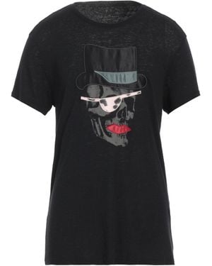 John Varvatos T-Shirt Linen, Modal - Black