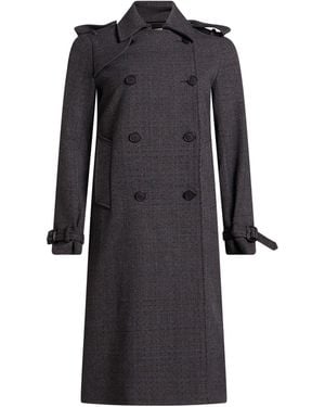 Sandro Charcoal Coat Polyester, Viscose, Elastane - Black