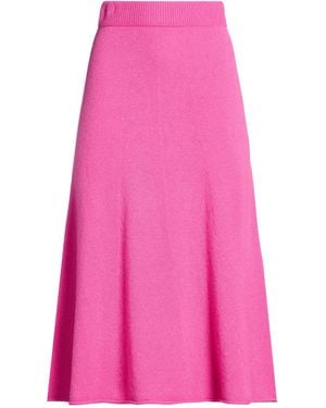 MIA BASIC Midi Skirt Merino Wool, Cashmere - Pink