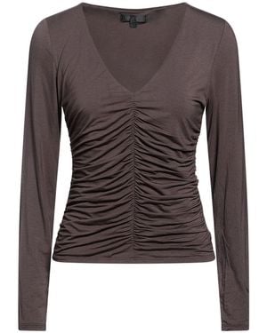 Guess T-Shirt Tencel Modal, Elastane - Brown
