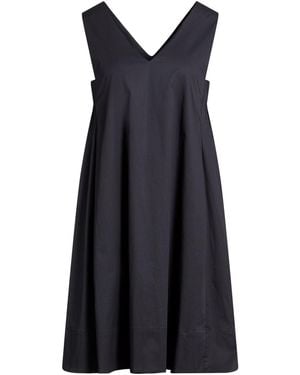 Peserico Easy Mini Dress Cotton, Elastane - Blue
