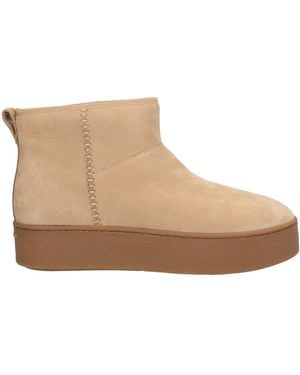 Hogan Ankle Boots Leather - Natural
