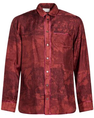 Pierre Louis Mascia Brick Shirt Silk - Red