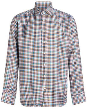 Etro Camel Shirt Cotton - Blue