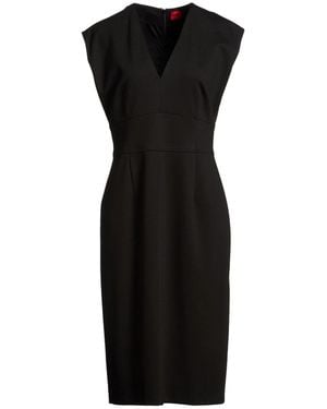 HUGO Midi Dress Polyester, Viscose, Elastane - Black