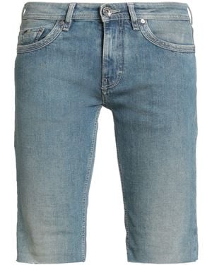 Gas Denim Shorts Cotton, Elastane - Blue