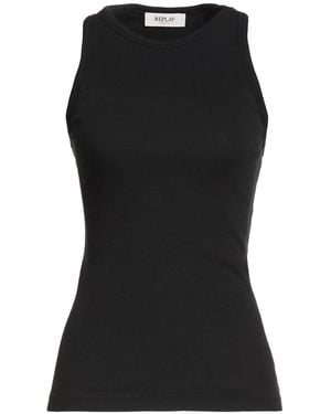Replay Tank Top Cotton, Elastane - Black