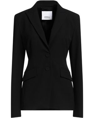 Erika Cavallini Semi Couture Blazer Polyester, Viscose, Elastane - Black