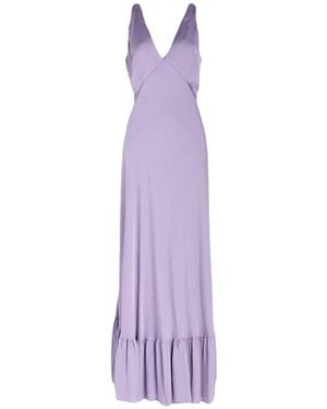 Twinset Maxi Dress Viscose - Purple