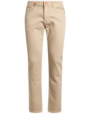 Manuel Ritz Sand Trousers Cotton, Elastane - Natural