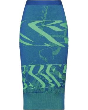 Iceberg Midi Skirt Virgin Wool, Polyamide - Blue