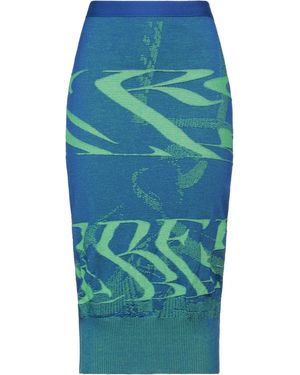 Iceberg Midi Skirt Virgin Wool, Polyamide - Blue