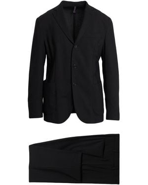 Santaniello Suit Wool, Polyester, Elastane - Black