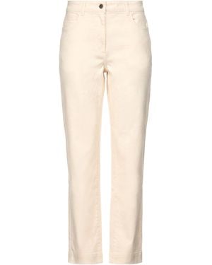 Moncler Ivory Pants Cotton, Elastane - Natural