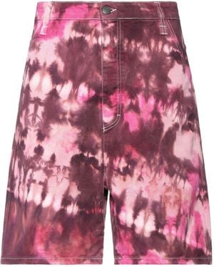 Ami Paris Denim Shorts - Red