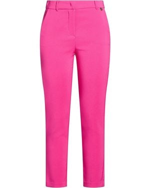 Rebel Queen Pants Polyester, Elastane - Pink