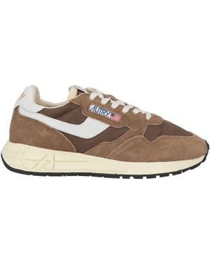 Autry Light Sneakers Leather, Textile Fibers - Natural