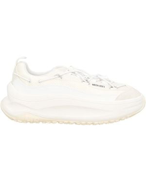 Moon Boot Ivory Trainers Leather, Textile Fibres - Natural