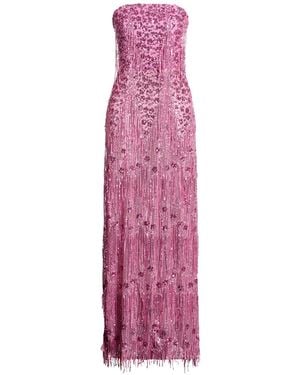 Hanita Mauve Maxi Dress Polyester, Elastane, Nylon - Pink