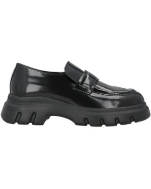 Voile Blanche Loafers Leather - Black