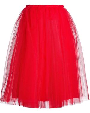 Comme des Garçons Midi Skirt Nylon - Red