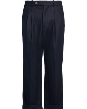Drole de Monsieur Trousers Virgin Wool, Polyester, Elastane - Blue