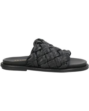 Janet & Janet Sandals Leather - Black