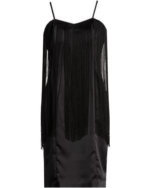 NUALY Mini Dress Polyester, Elastane - Black